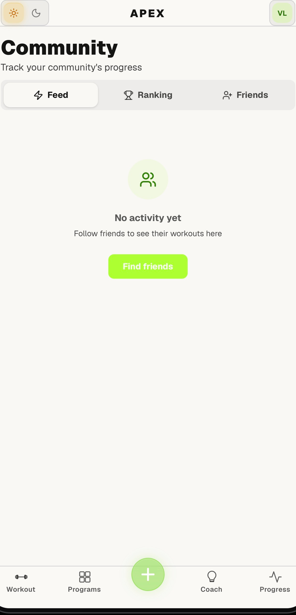Apex community feed on a phone